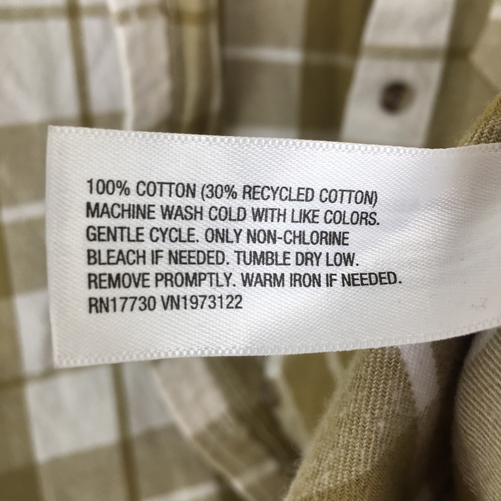 Universal Thread Olive Green Plaid Oversized Flannel Button Down Shirt Size M - Picture 7 of 11